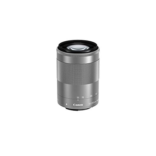 Canon EF-M 55-200mm f/4.5-6.3 Image Stabilization STM Zoom Lens (Silver) (Renewed)