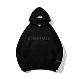 ESSENTIALS THE BIG DIPPER Graphic Pullover Hoodie Unisex Cotton Hoodies Sweatshirt for Teenagers and Adults Black a
