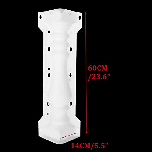 Moule de construction pour colonne en ciment durable de balustrade extérieure - 6