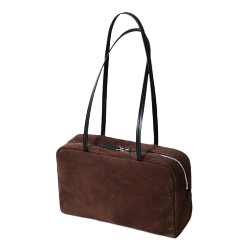 Sac en suède femme marron idéal pour le bureau et les sorties en ville