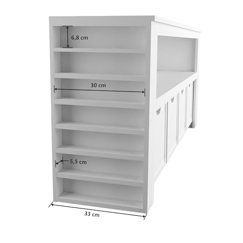 Organizador Com Baús Porta Livros E Carrinhos Ajax 100% MDF