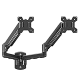 MOUNTUP Dual Monitor Wall Mount for 2 Max 32 Inch Computer Screen, Fully Adjustable Double Monitor Arm, Wall Mounted Monitor Holder Support 4.4-19.8lbs Display, VESA Bracket 75x75, 100x100
