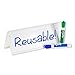 Trainers Warehouse Heavy Duty Premium Space-Saver Reusable Name Cards, White, Dry-Erase Tent, 8.75