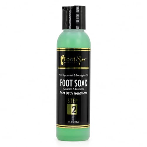 FOOT SPA - Foot Soak, Cleanses, Softens, and Refreshes - Made with Eucalyptus and Peppermint Oil – 4 Oz