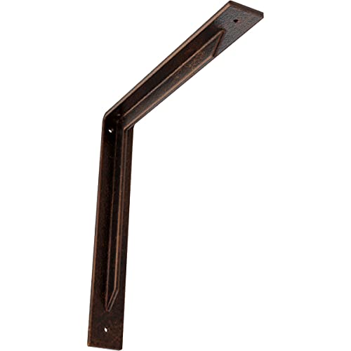 2" W x 14" D x 14" H Stockport Steel Bracket, Antiqued Copper