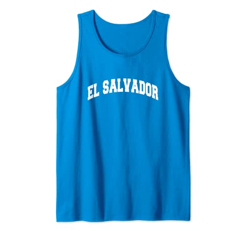 El Salvador Vintage Style Blue Tank Top