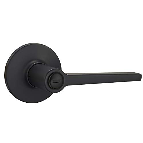 Amazon Basics Manchester Privacy Door Lever With Lock, Matte Black #TOP1