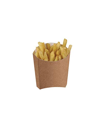 Packung mit 200 Taschen Frittierkegel aus recyceltem Karton (165 gr)