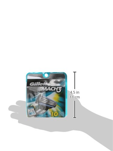 Gillette Mach3 Men's Razor Blades, 10 Blade Refills