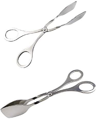 Pinzas para servir, pinzas de acero inoxidable para uso práctico en cocina y buffet, abrazadera versátil para alimentos