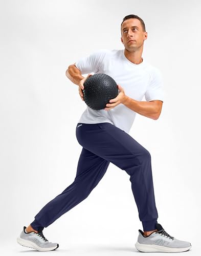 Image of G Gradual Men's Golf Joggers Pants with Zipper Pockets Stretch Sweatpants Slim Fit Track Pants Joggers for Men Work Running