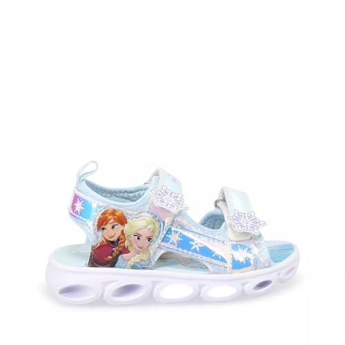 ACI Toddler Girls' Frozen Light-Up Blue Sneakers (6 US Girls Toddler)2