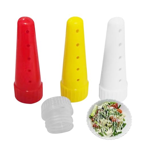 Beccuccio per condimenti per Insalata - Beccuccio a Prova di fuoriuscite per versare in Modo Fluido, Resistente per Olio e aceto | Bottiglia da spremere con ugello multiforo, Comodo Dispenser per