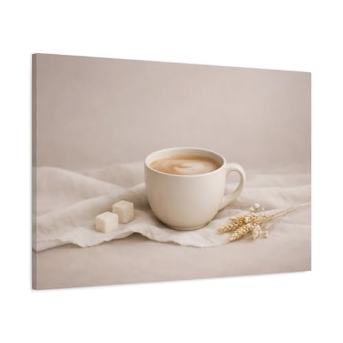 Toile nature morte cafe pour ambiance cuisine chaleureuse