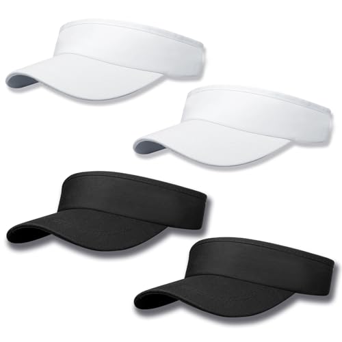 Image of Adjustable Sport Sun Visor Hats Bulk Solid Color Blank Golf Cap Anti Ultraviolet for Beach Tennis Baseball