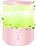 2500mL Cool Mist Humidifiers for Bedroom, Essential Oil Compatible, 7-Color Light, 25dB Quiet Run Up...