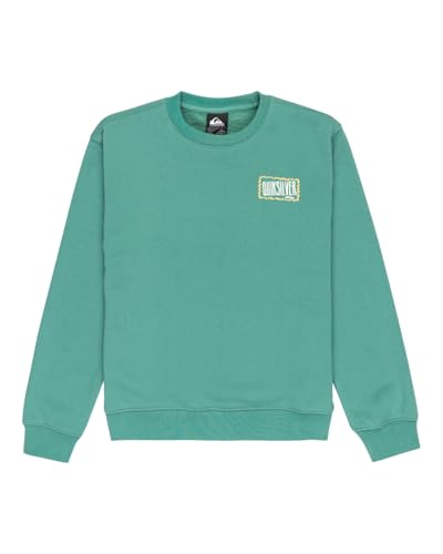 Quiksilver Graphic Crew Kids - Jersey de Forro Polar (16), Color Verde