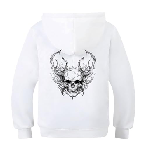 Sweats à capuche garçon squelette idéal pour le collège et loisirs