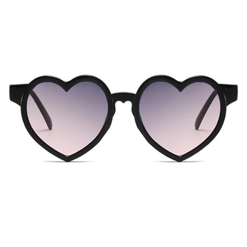 WZWLKJ Girls heart Shaped Sunglasses UV 400 Protection Kids Love Heart Sunglasses Outdoor Beach Holiday Age 3-10 Years2