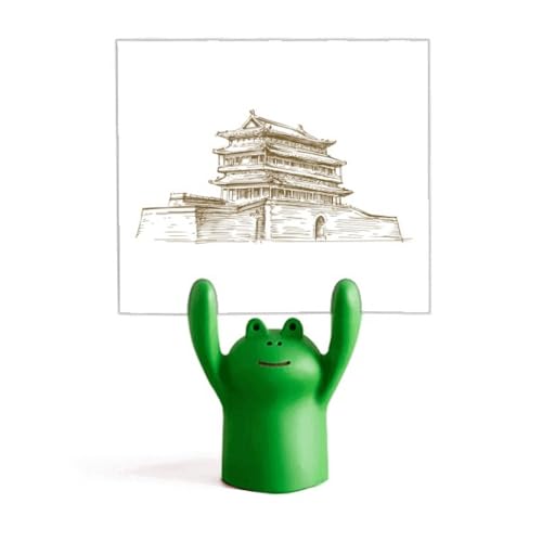 Support de dessin animé grenouille pour croquis aux finitions soignées pour bureau