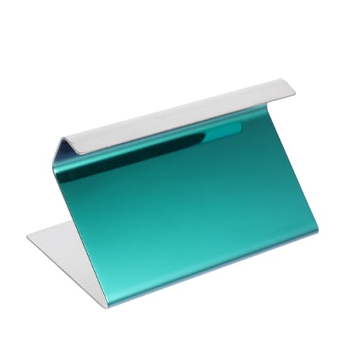 UTHCLO ステンレス製名刺ホルダー 卓上カードオーガナイザー 耐久性高く汚れに強い オフィス ホーム用ビジネスカードスタンド シンプルで