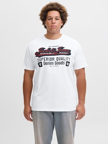 JACK & JONES Jjelogo Tee Ss Oneck 2 Col Aw25 Noos Pls - Plus Size – Ansicht 2