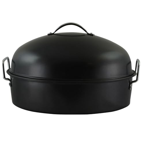 For Kenmar High Dome Oval Roaster Set in Black