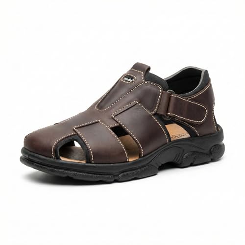 Sandalias de piel para hombre: evita rozaduras con el cierre de velcro