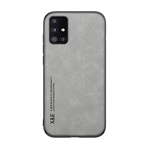 Kepuch Silklike Case for Samsung Galaxy A71 5G - Cover Bumper Built-in Metal Plate for Samsung Galaxy A71 5G - Gray Cover