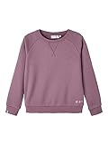 Gebürsteter Sweatstoff NAME IT Mädchen NKFMALOU LS Sweat BRU NOOS Sweatshirt, Arctic Dusk, 158/164