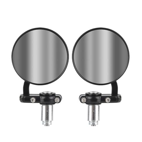 Motocicleta Espejos Espejos Retrovisores Universales Para Manillar De Motocicleta De 22 Mm, Accesorios Para Motocicleta, 2 Piezas De Montaje En El Extremo Del Manillar.