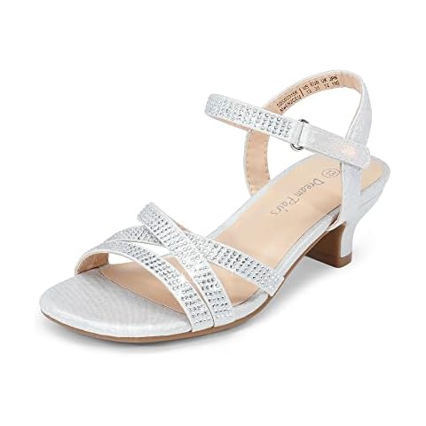 DREAM PAIRS Girls Low Heel Sandals Cover