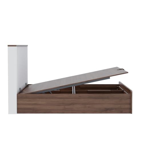 Image of Wakefit Bed | 3 Yr Warranty | King Size Bed, Comes with Hydraulic Storage, Noise Free, Density: 680-750 kg /m, Termite & Borer Resistant, Fits Mattresses Up to 8 Inches (Nix 78 x 72- Columbian Walnut)