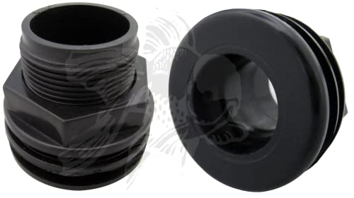 AM Brand 1 inch Slip x Slip Bulkhead Twin Pack