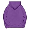 Woman Hoodies Womens Hoodies Oversized Ladies Casual Pullover Tops Long Sleeve Solid Color Hoodie Autumn Winter Sweatshirts with Pockets Sweatshirts for Women Dark Purple #2
