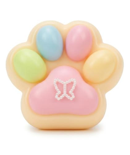 Image of 3PCS Taba Squishy Cat Paw, Taba Squishy for Relaxing Sensory Fidget Pinch Family for Kids Cat Paw Squeeze Cute Beautiful Cat Paw (Colorful)