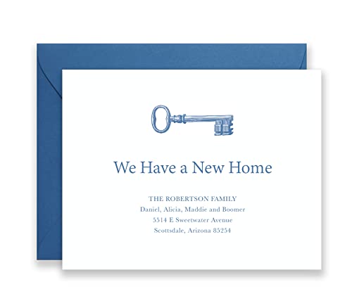Personalized Moving Announcement with Envelopes, Moving Announcements with Key, We