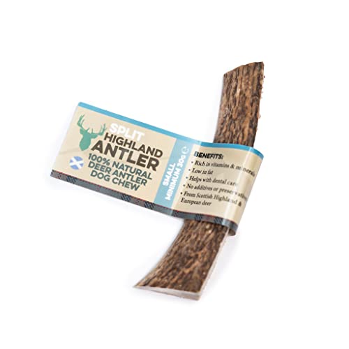 100% Natural SPLIT Antler Dog Chews The Hypo-Allergenic Dog Chew Like Stagbar (Weight - Small 30 - 50g) Size May Vary