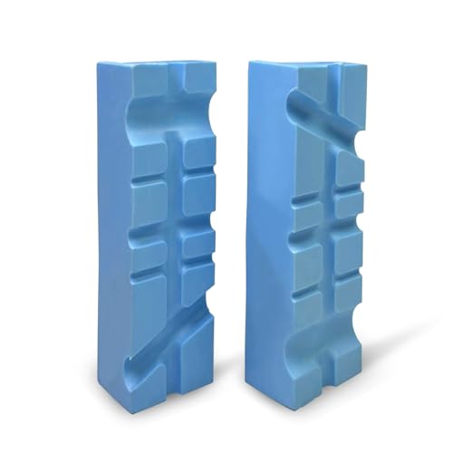 Image of MYTEC 4" Vise Soft Jaws, Multi-groove Textured Inserts, Magnetic Vise Jaw Pads for Woodworking, Golf, Jewelry Making, Plumbing, Multi-purpose Protector for Metal Vice (1 pair)