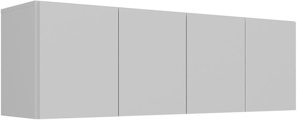 Armário Aéreo Multimóveis 4 Portas MP2156 Branco – Cozinha Moderna com Mais Espaço e Organização
