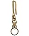 Ruth&Boaz 360 Degree Swiveling U-Hook Retro Snap Hook Solid Brass Keychain (Brass)