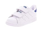 adidas Originals Stan Smith Cf I Sneaker (Toddler), White/White/EQT Blue S, 9 M US Toddler