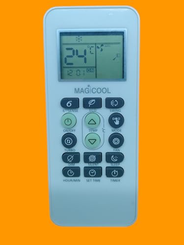 Image of Sanavya AC Remote Control - Compatible Replacement for Split & Window Air Conditioners - Replicates Genuine Remote Functions (Whirlpool Magicool 6th Sense Remote 173)