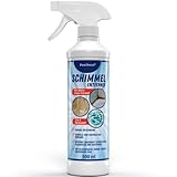 Schimmelentferner 500ml mit Aktiv-Chlor-Formel - Extra Stark - Hocheffektives Anti-Schimmel-Spray - für Fliesen, Fugen, Silikonfugen, Tapete & Wand