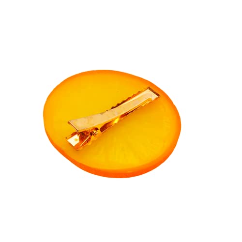 Pinzas de cabello naranja para mujeres y niñas, diseño creativo miniatura 6