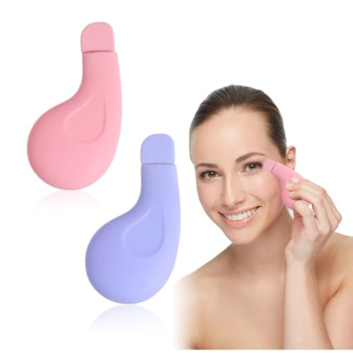 EUYKQNOI 2 Pieza Removedor de Puntos Negros de Silicona para la Nariz,Raspador para Quitar Puntos Negros Espátula para Limpieza Profunda de la Piel Master para Eliminar Puntos Negros Faciales y Nasale