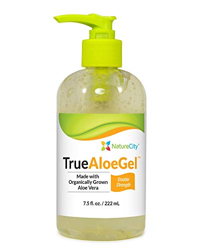 Naturecity Double Strength Aloe Vera Topical Gel - Soothes And Hydrates Irritated Skin - 7.5 Oz. Bottle (Single Bottle) #TOP14