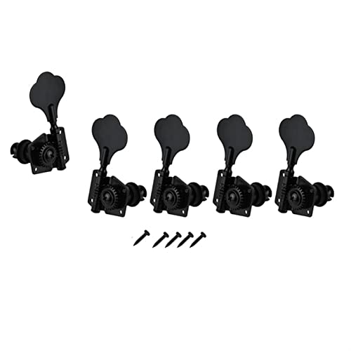 Tuner Machine Head 5Pcs Guitar Accessory Vintage Open Bass Guitar Tuning Keys Pegs Machine Heads Tuners 1L4R for 5 Strings Bass