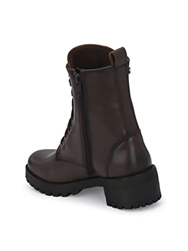 Delize Women Vegan Leather Derby Boots
