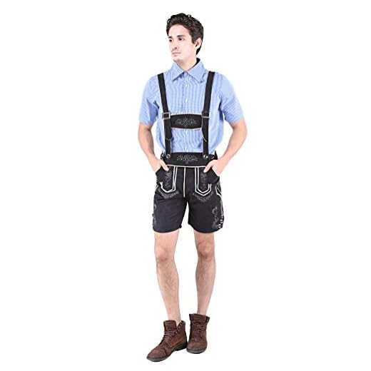 WanYangg Män tysk öl festkläder Oktoberfest kostym fin klänning kläder vuxna halloween klänningar bayarian öl haklapp byxor kostym servitör kläder